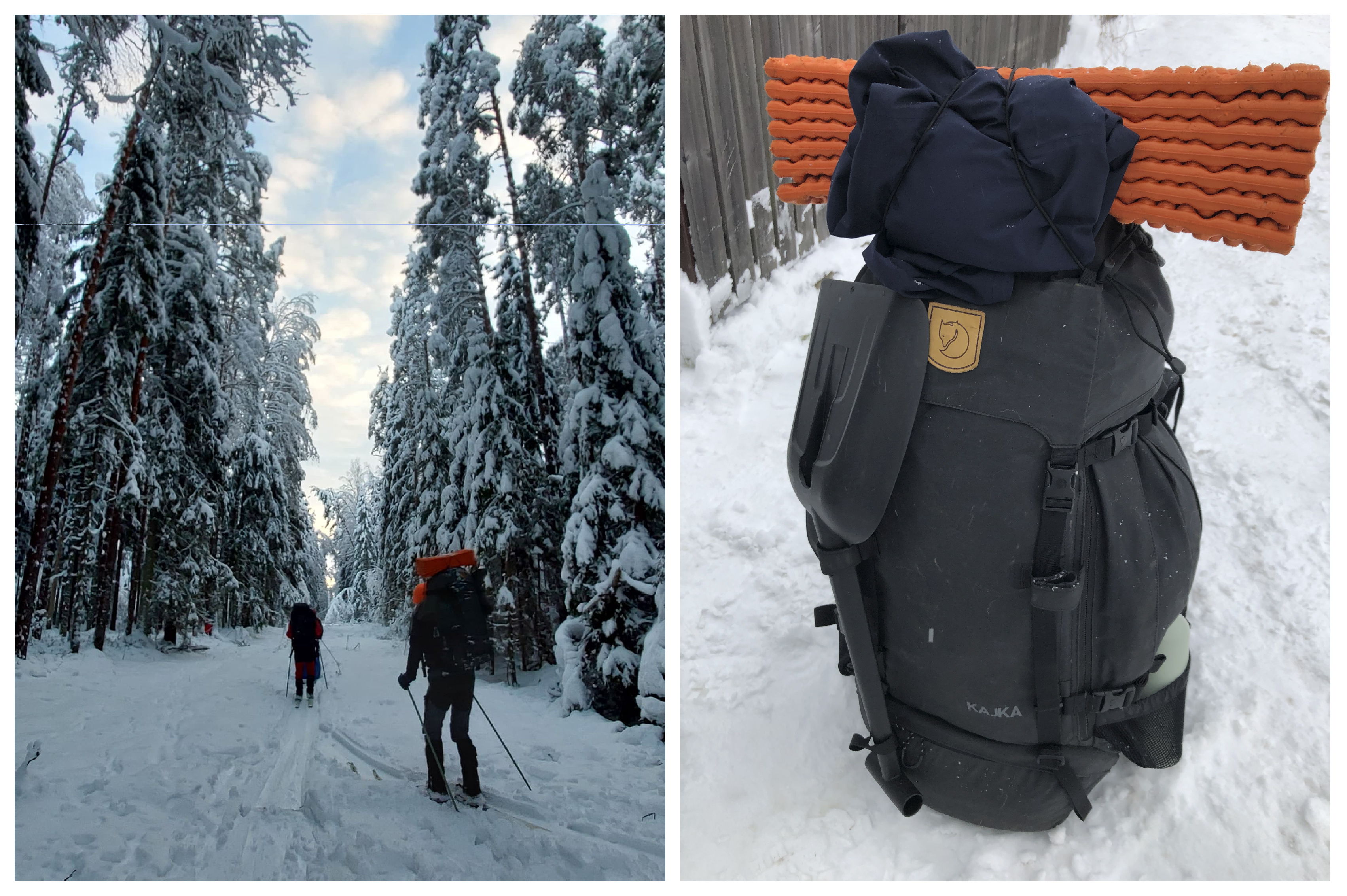 Luua matkajuhtide kursuse 21LRJ tavine suusamatk Mõtuseonni. Fotod: Merle Antson, Lauri Pugast